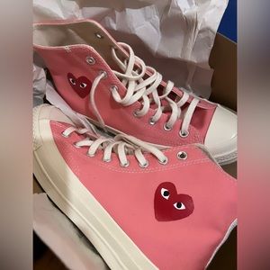 Comme Des Garcon Pink Converse